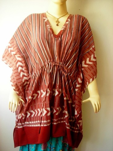 BAGRU PRINT COTTON KAFTAN
