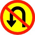 NO U TURN ENTRY