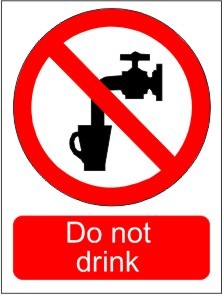 DO NOT DRINKING WATER