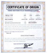 Certificate Of Origin And Legalization