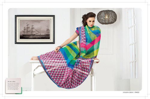 Designer Saree - Silk Blend, 5.5 Meters, Multicolored | Elegant Design, Soft Texture, Comfortable Fit, Stylish Drape