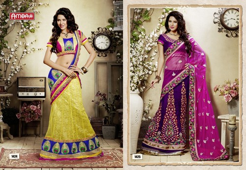 Party Wear Sarees and Lahengas