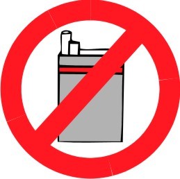 NO CIGRATTE ZONE - Aluminum, 12 Inch, Red | Clear Message, Durable, Easy Install, High Visibility