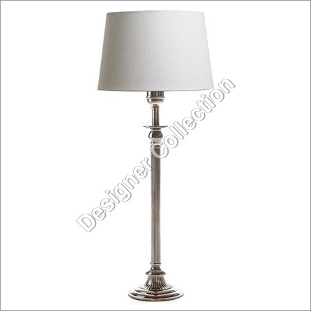 Antique Silver Base Lamp By DESIGNER COLLECTION