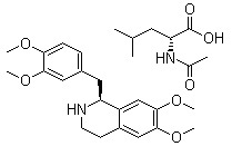 R-Tetrahydro-N-acetyl papaverine-L-leucine salt