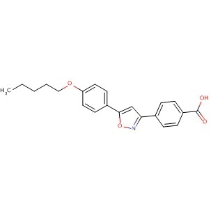 4-(5-(4-(pentyloxy) phenyl) isoxazol-3yl))) benzoic acid