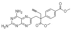 2, 4-diamino-alpha-[4-(methoxycarbonyl) phenyl]-alpha-2-propynyl-6-pteridinepropanoic