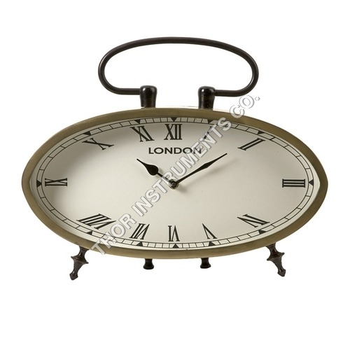 Vintage Chrome Finish Art Deco Table Clocks