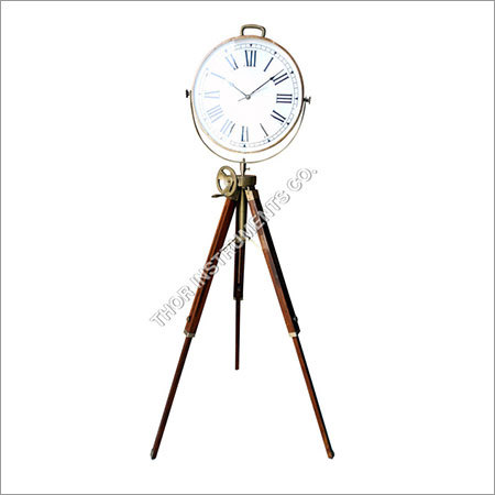 Marine Decor Nautical Gift Clock on Tripod