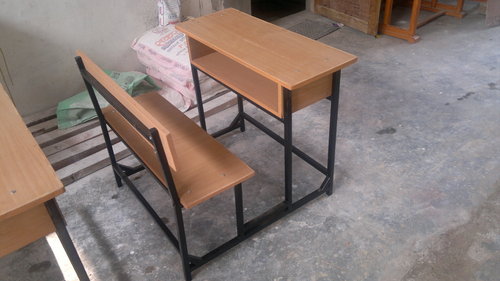 Wooden school desk