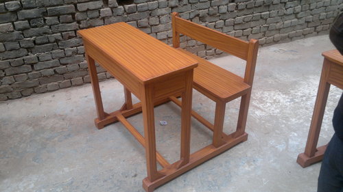 Wooden clasroom desk