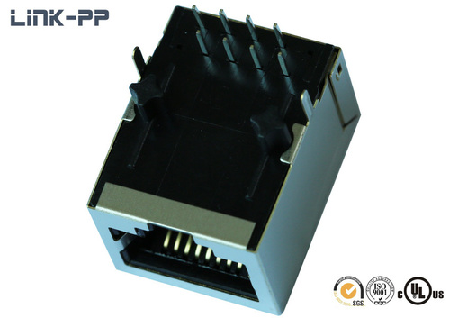 10base-t Tab-down Si-60124-f Rj45 Connector Without Leds
