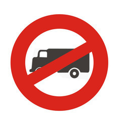 Trucks Prohibited Signs