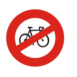 Cycles Prohibited Signage