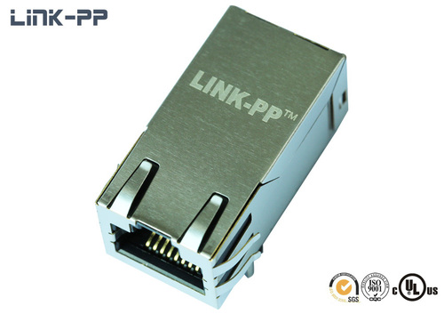 10/100/1000 Base-T tab-up 0826-1X1E-23-F RJ45 connector without leds