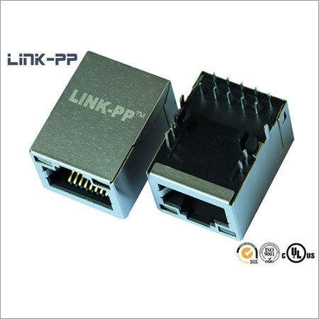 10/100/1000 Base-T tab-up 0875-1X1T-G4 RJ45 connector with leds