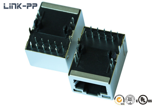 10/100/1000 Base-T tab-up L826-1X1T-32-F RJ45 connector with leds