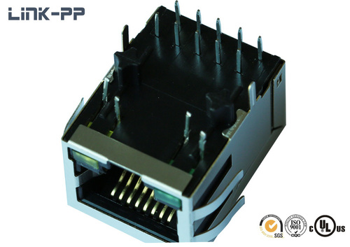 Connector with led