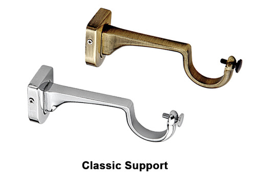 curtain rail supports