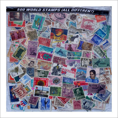 500 World Stamps - Paper Material, Variable Dimensions | Global Coverage, Authentication Aid, Postal Use, Bulk Quantity