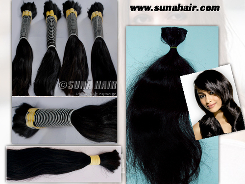 Machine weft virgin loose silky curly top quality human hair extension