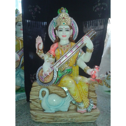 Marble saraswati statue