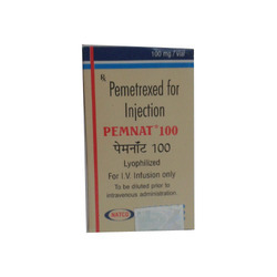 Pemetrexed Injection 100mg - 100mg Dosage Injectable Drug in Vial | Targeted Cancer Therapy for Various Cancers Refrigerated Storage