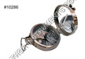 Polished Brass Lensatic Compass
