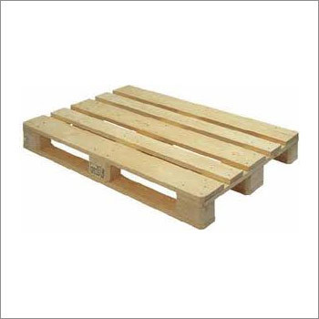 Yellow Two Way Wooden Pallet