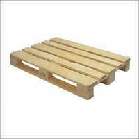 Yellow Two Way Wooden Pallet