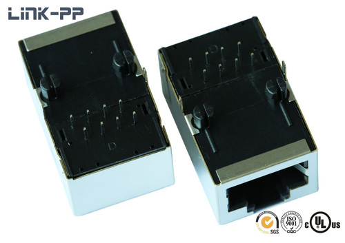 10/100Base-T tab-up 08B0-1X1T-01-F RJ45 connector without leds