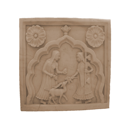 Carved Marble Panel