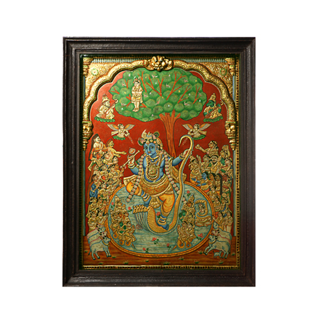 Tanjore Painting - Kalinga Krishna