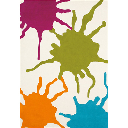 DES Spot White Rug