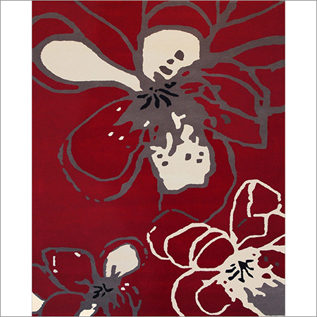 DES Flower Red Rug