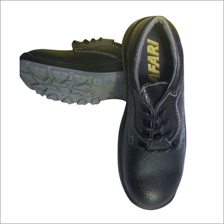 Black Leather Safety Shoes