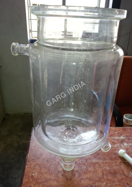 Glass Cylindrical Jacketed Vessel