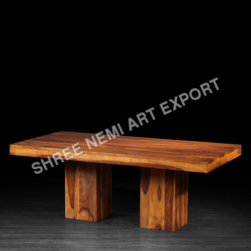 Brown Wooden Dining Table 