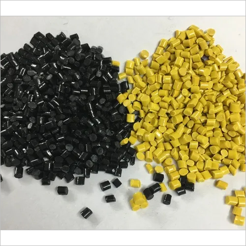 Abs Granules for Speed Breaker - ABS Material, 25 Kilograms, Yellow & Black Colors | Lightweight, Durable, High Tensile Strength of 550 MPa, Shiny Finish