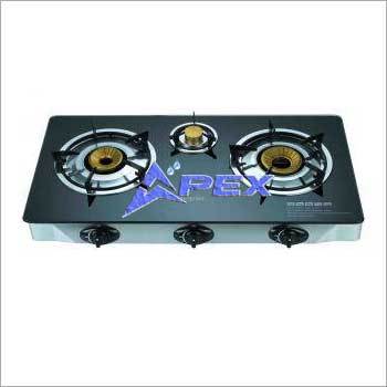 3 Burner Glass Top Gas Stove