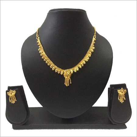 Fancy Gold Plated Necklace Set