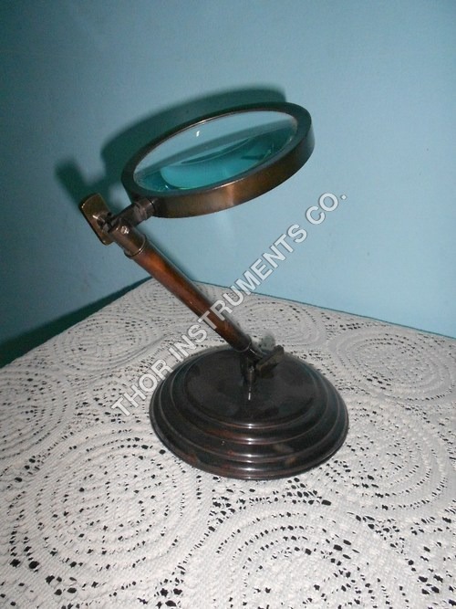 Desk Brass Tabletop Magnifying Glass Brass Antique