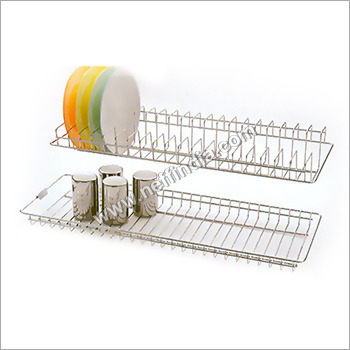 Plate Tray Racks - Stainless Steel, 21x10 inches | Light Weight, Easy to Fix, Corrosion Resistant, Chrome Finish