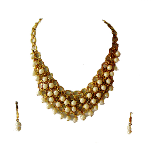 Pearl Statement Necklace Set 248