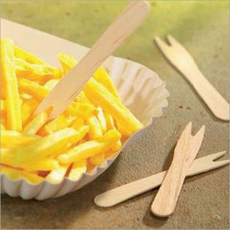 Wooden French Fry Fork