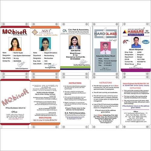 Vertical ID Cards