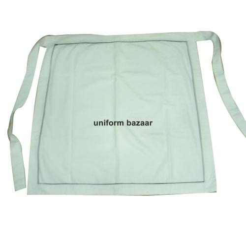 Waist Apron - Teri Cot Fabric, 24x24 Inches, White | Durable, Comfortable, Protective, Washable, Versatile