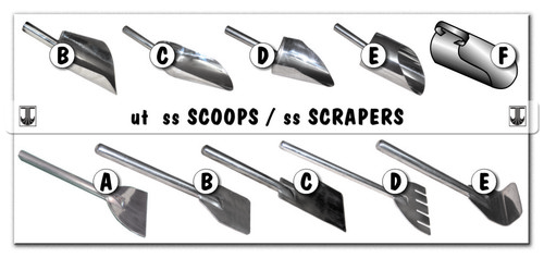 stainless steel scoops