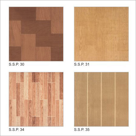 Decorative Ceramic Floor Tile - Varied Sizes, Brown, Matte Finish | Durable, Non-Slip, Stain Resistant, Easy Clean