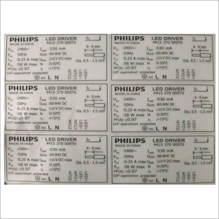 Product Specification Sticker